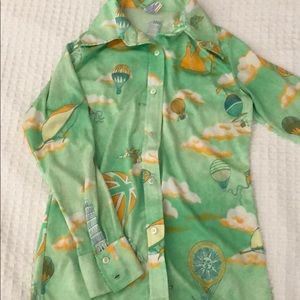 Retro vintage button up shirt